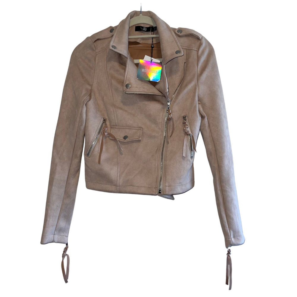 MISSGUIDED Exclusive Bonded Suede Blazer